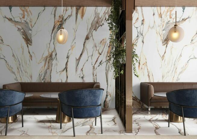 Płyty ścienne salonowe, łazienkowe 160x80 Calacatta gold g.1