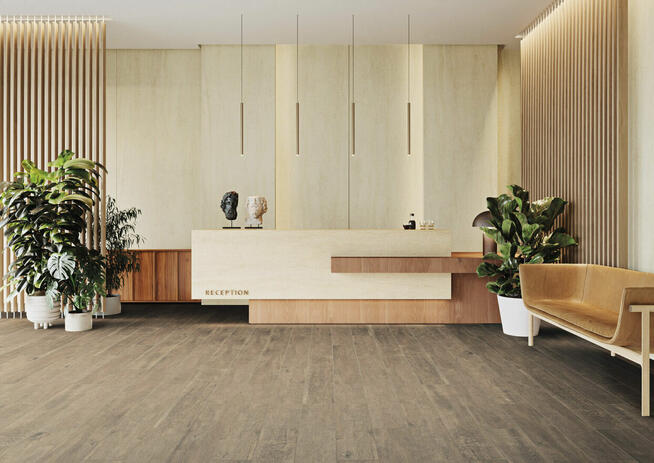 Płytki ścienne łazienkowe beżowy beton Dignity beige Cerrad