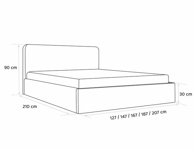 Łóżko sypialniane RIRI 2 160x200