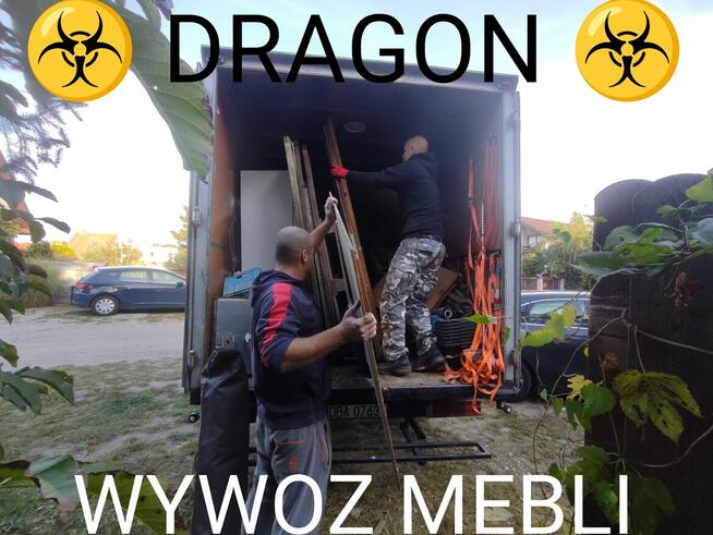 DRAGON od 70-300zl TANI Wywóz utylizacja mebli, GRUZU, Odpady