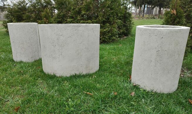 Okrągła donica termo . Różne wykończenie.Transport cały kraj