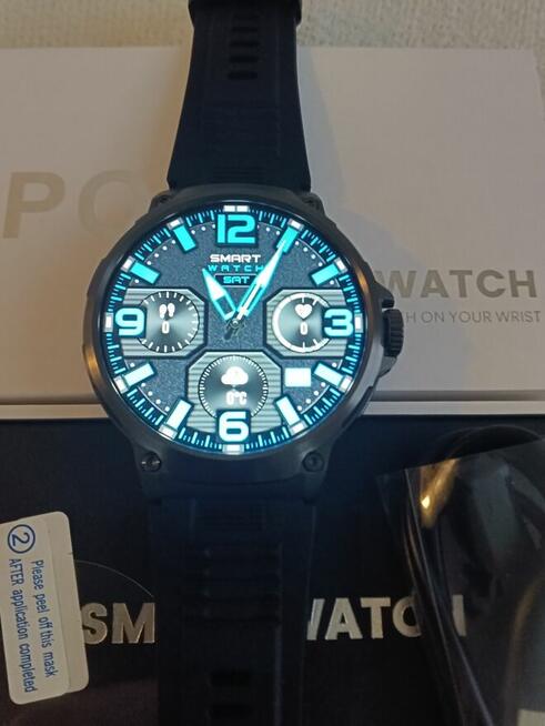 SmartWatch Inteligentny V69 1.85 calowy okrągły ekran HD