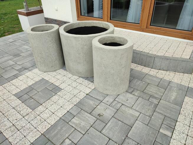 Okrągła donica termo . Różne wykończenie.Transport cały kraj