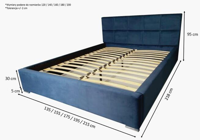 Łóżko sypialniane FOX 160x200