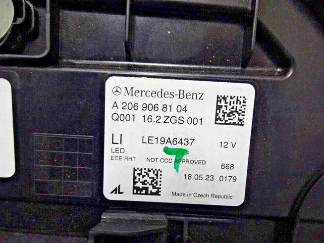 Mercedes Reflektory LED Performence A2069068204 A2069068104