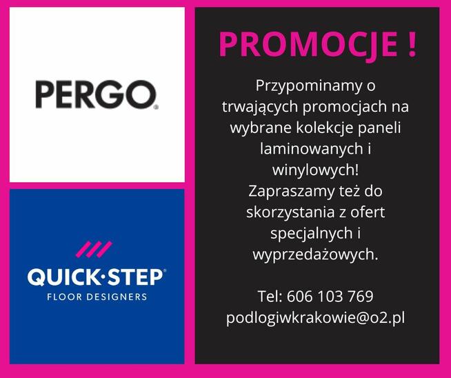 PROMOCJA na panele Quickstep i Pergo !