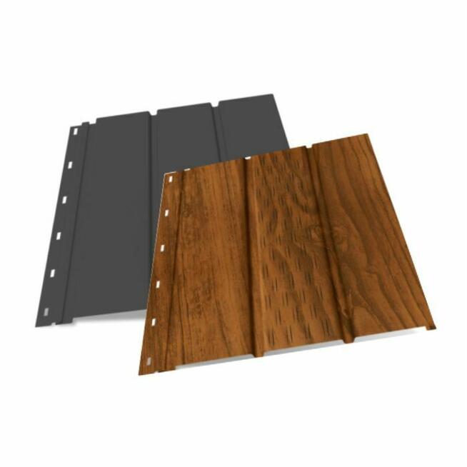 Podsufitka stalowa powlekana Podbitka dachowa grafit brąz