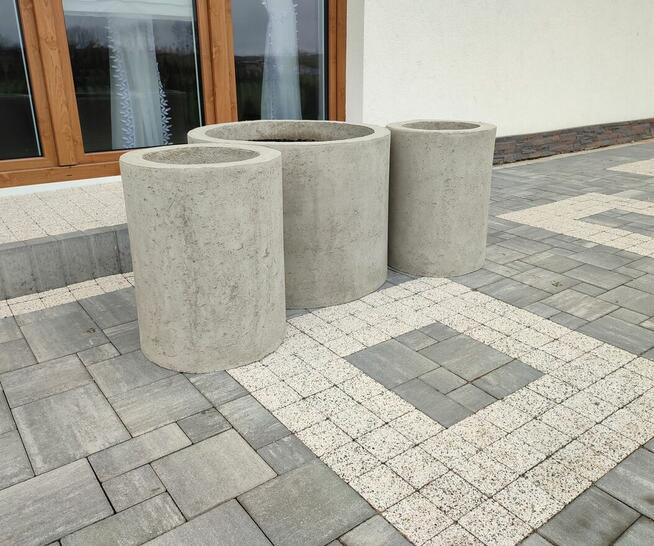 Okrągła donica termo . Różne wykończenie.Transport cały kraj