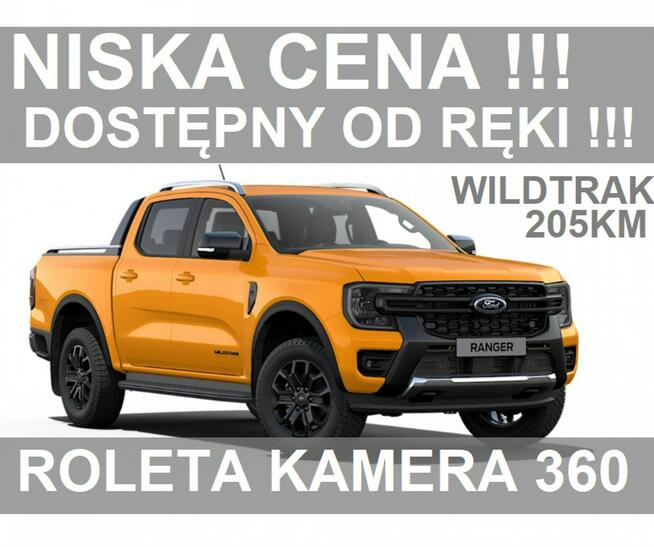Nowy Ranger Wildtrak 205KM 4x4 Rolera Kamera 360 Niska Cena 2561 zł