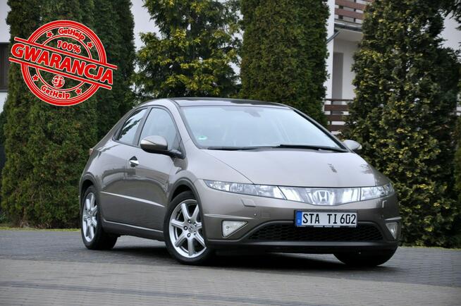 Honda Civic 1.8i(140KM)*133tyś.km*Xenon*Panorama*Automat*Welur*F1*2xParkt*Alu17"