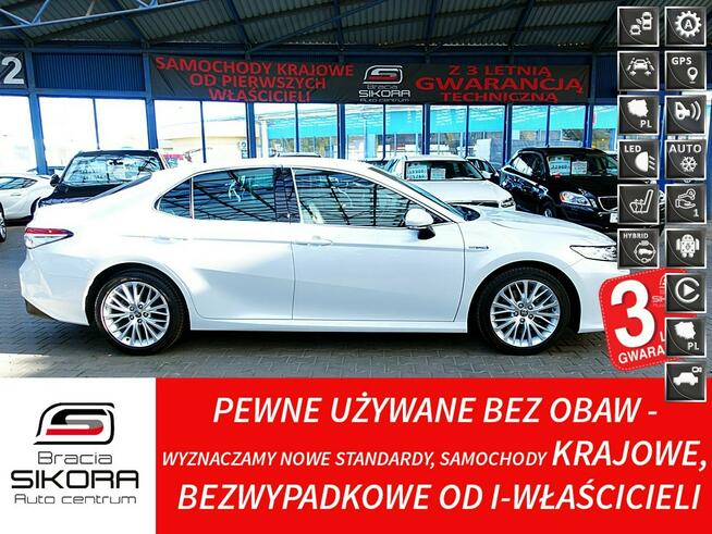 Toyota Camry EXECUTIVE Biała Perła GWARANCJ Skóra Led+ACC+Navi 1wł Kraj Bezwyp F23%