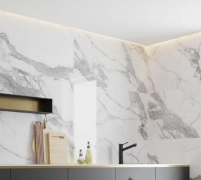 Płytki polerowane marmur ścienne, podłogowe Calacatta white