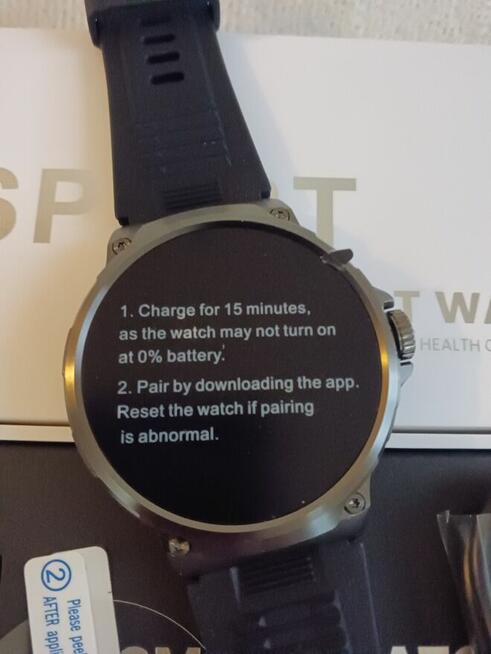 SmartWatch Inteligentny V69 1.85 calowy okrągły ekran HD