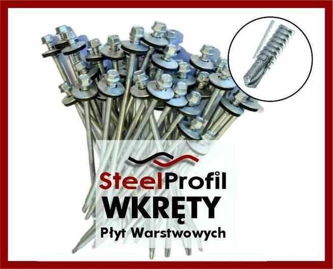 Wkręty do Płyt Warstwowych PIR Eternit Eurofala do drewna