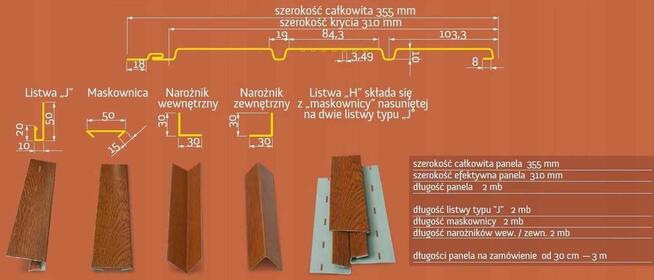 Podsufitka stalowa powlekana Podbitka dachowa grafit brąz