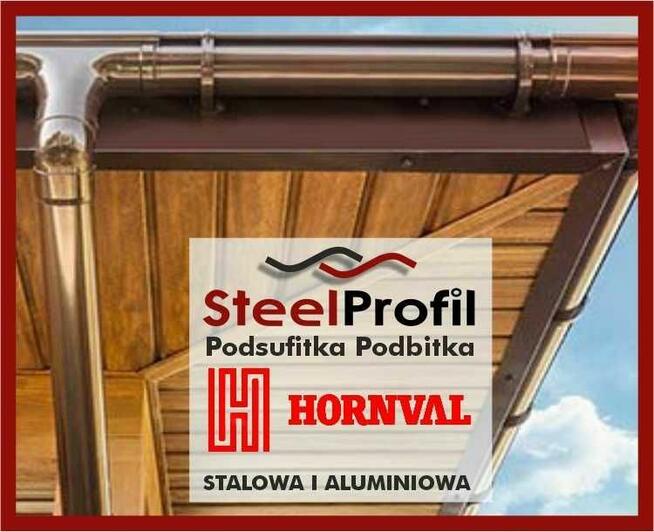 Podsufitka stalowa powlekana Podbitka dachowa grafit brąz