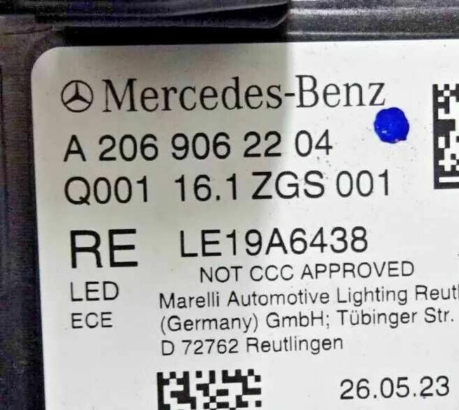 Mercedes-Benz Lampy Digital Light A2069062204 A2069061703