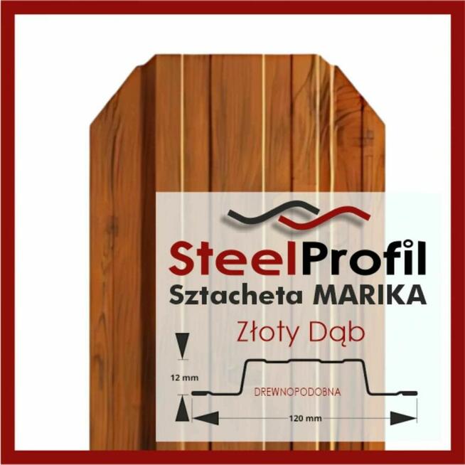 Sztachetki metalowe drewnopodobne Ogrodzenie na wymiar