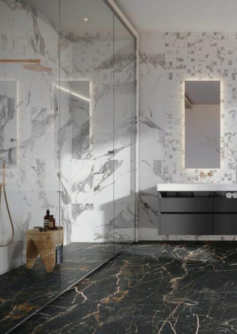 Płytki polerowane marmur ścienne, podłogowe Calacatta white