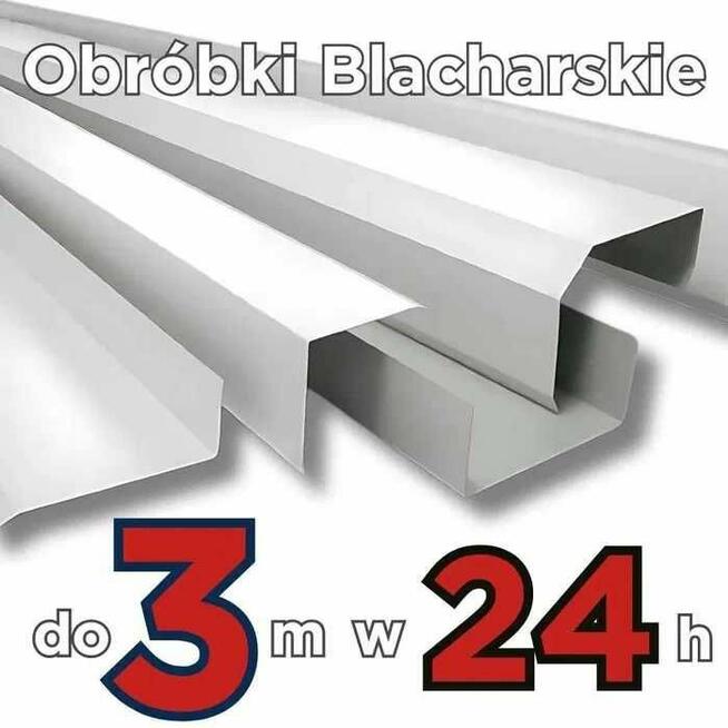 Obróbki blacharskie OD RĘKI parapety wiatrownice gąsiory
