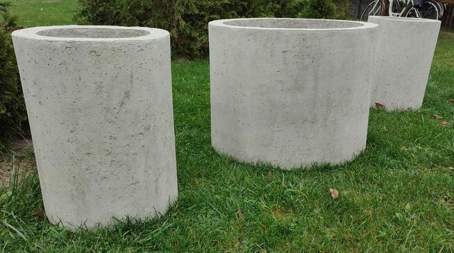 Okrągła donica termo . Różne wykończenie.Transport cały kraj