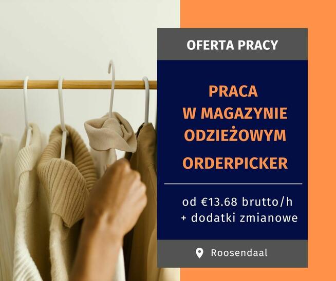 Orderpicker Pracownik magazynu ODZIEŻ j. angielski B1