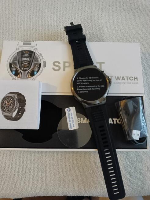 SmartWatch Inteligentny V69 1.85 calowy okrągły ekran HD