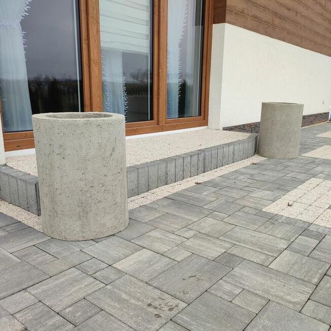 Okrągła donica termo . Różne wykończenie.Transport cały kraj