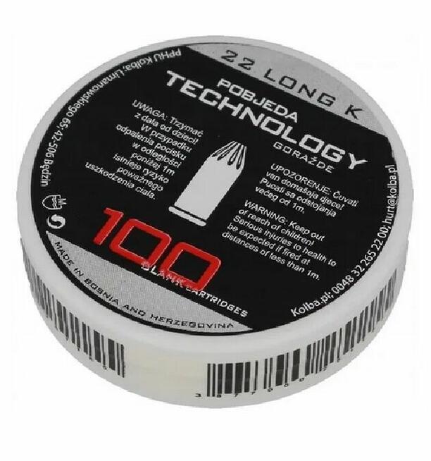 AMUNICJA Hukowa 6mm long PTG Pobjeda 100 sztuk