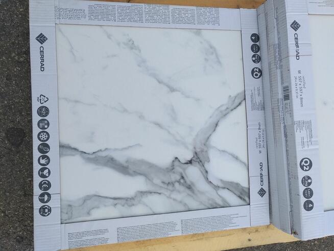 Płytki ścienne, podłogowe biały marmur Calacatta white gat.1