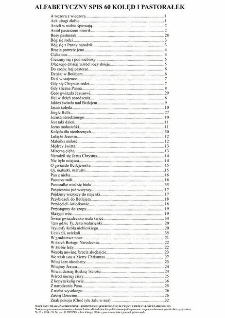 Kolędy na keyboard - nuty, podkłady muzyczne mp3, 60 kolęd