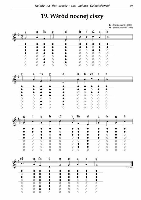 Znane piosenki na flet prosty - nuty, tabulatura, mp3, nowe