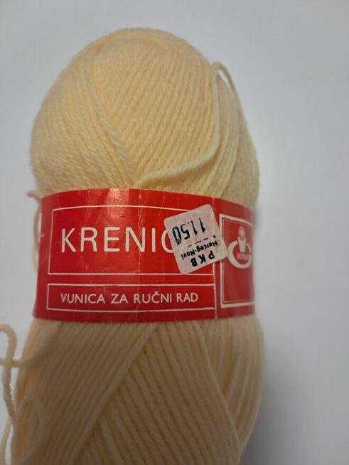 Włóczka do robót ręcznych, jasnokremowa i kremowa (5 motków)