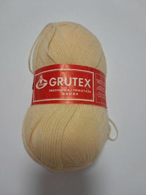 Włóczka do robót ręcznych, jasnokremowa i kremowa (5 motków)