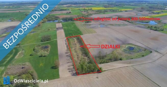 Działki od 1083m2 do 1697m2 na Kujawach niedaleko jeziora Chodeckiego i Lubieńskiego