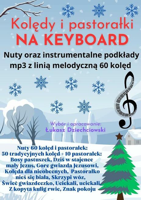 Kolędy na keyboard - nuty, podkłady muzyczne mp3, 60 kolęd