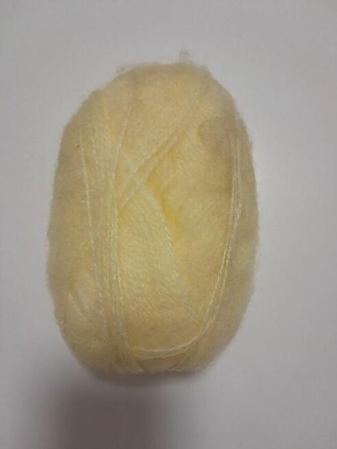 Włóczka do robót ręcznych, jasnokremowa i kremowa (5 motków)