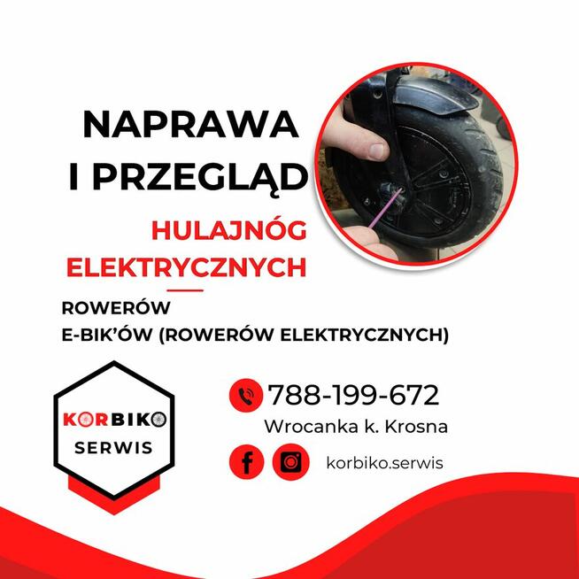 Naprawa hulajnóg elektrycznych rowerów e-bików