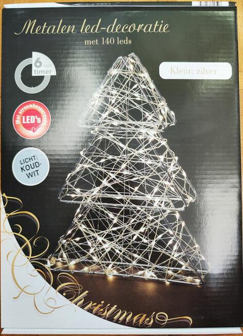 Dekoracyjna metalowa choinka