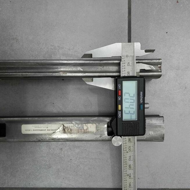 Poręcz profil perforowany poprzeczka przetłoczona