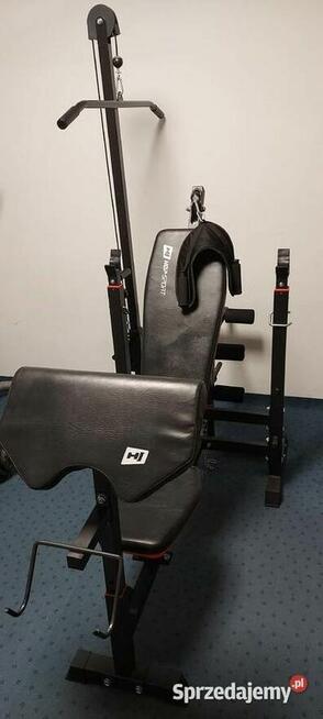 Ławka pod sztangę z wyciągiem i modlitewnikiem