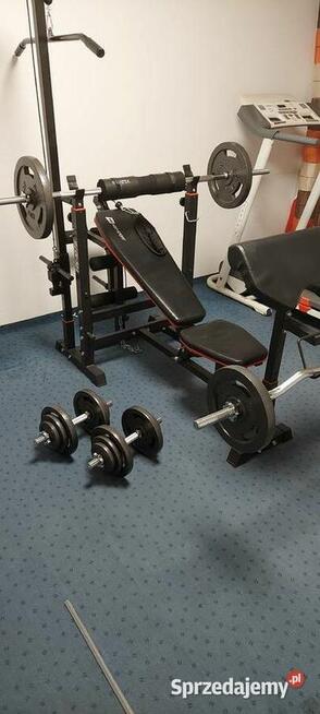 Ławka pod sztangę z wyciągiem i modlitewnikiem