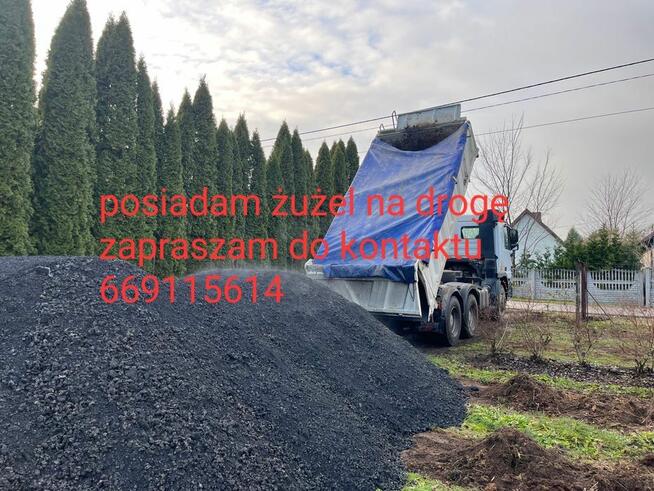Żużel na utwardzenie drogi