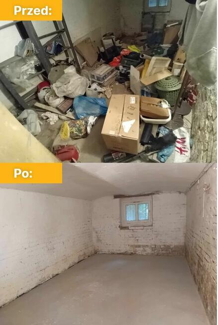 Wywóz/Opróżnianie/Sprzątanie, Mieszkań Domów Piwnic Garaży