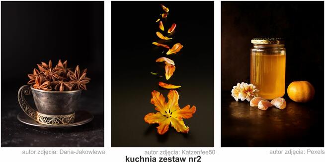 obrazy, plakaty PREMIUM, kuchnia, zestaw 3szt. A3, wzory...