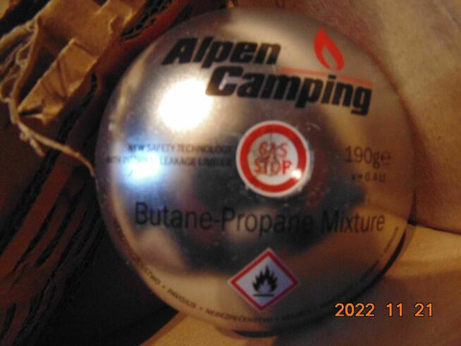 Kartusz Nabój gazowy GAZ 190 g do kuchenki palnika