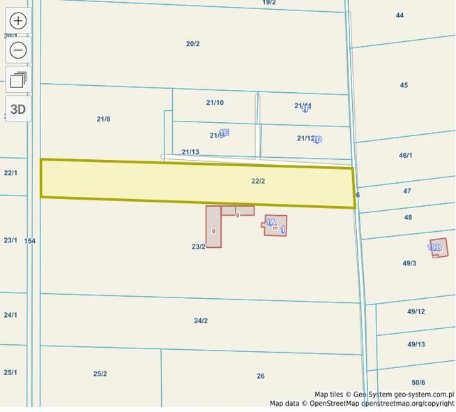 Działka budowlana Boduszyn Lubelskie 4500m2
