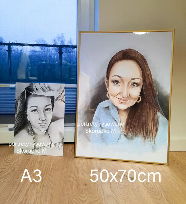 Portrety na zamówienie ze zdjęć. Ręcznie malowane.