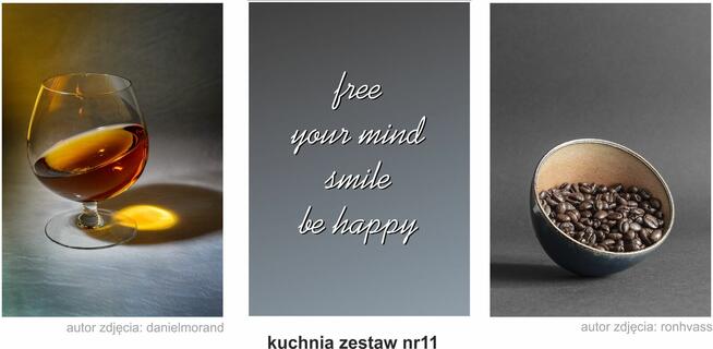 obrazy, plakaty PREMIUM, kuchnia, zestaw 3szt. A3, wzory...