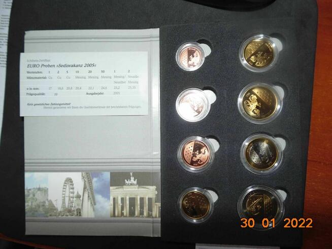 Monety Euro-Proben, oryginalnie zapakowane